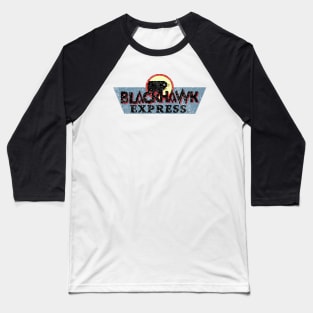 Blackhawk Express-  Distressed Baseball T-Shirt